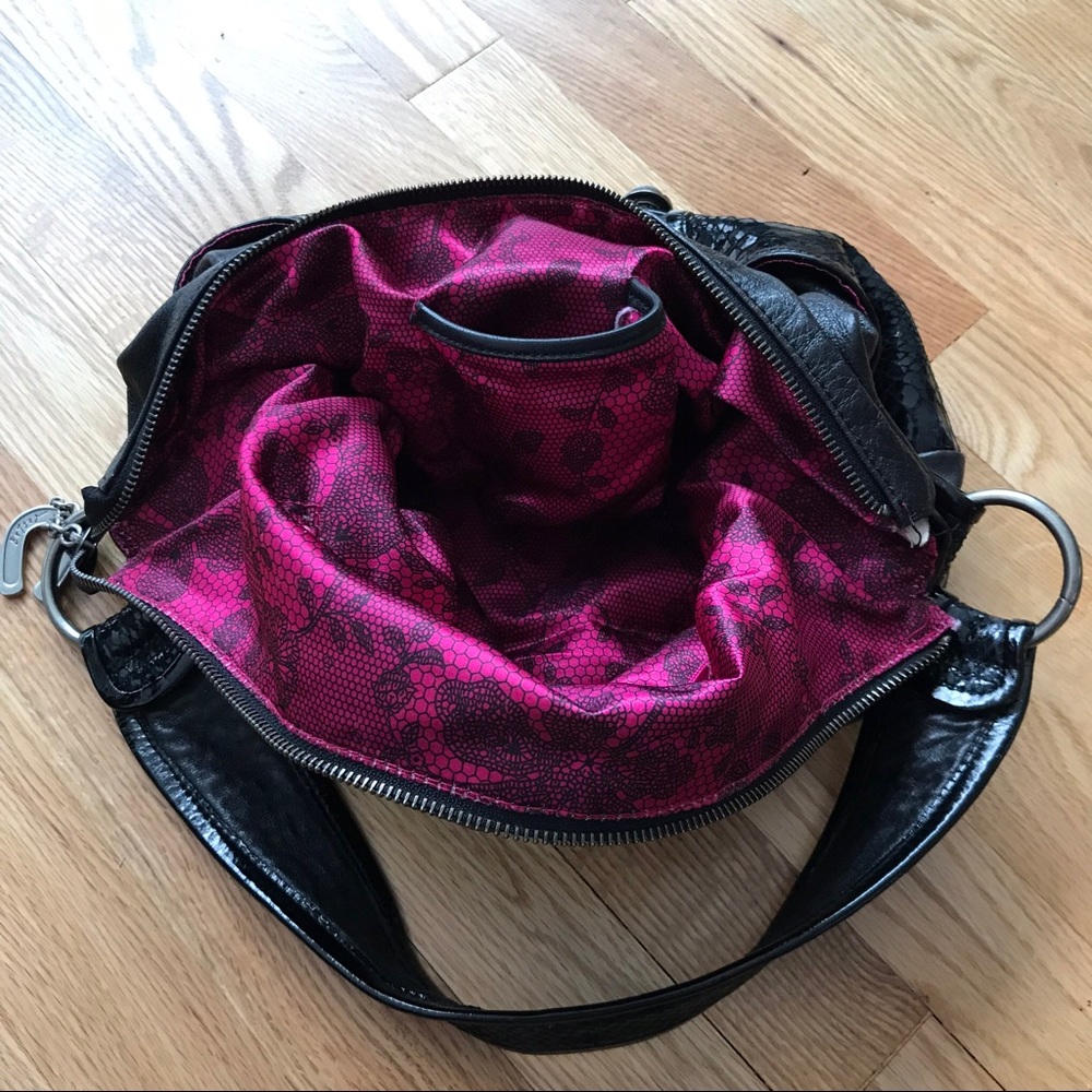 Betsey Johnson Black Slouchy Bag - Picture 3 of 5